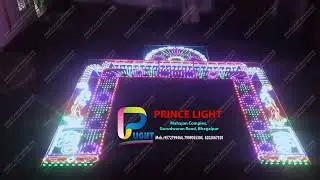 Prince Light Bhagalpur L.E.D + Pixel Road Gate Board Action No - (A203) Size - 4'x8'/8'x4'/4'x4'