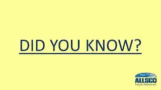 Did You Know? Allsco products come standard with Roto Hardware
