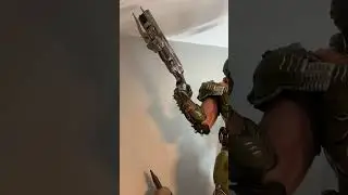Doom Slayer by Prime 1 Studio with the Classic Double Barrel Shotgun! #shorts #doometernal #doom