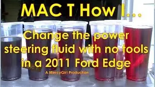 2011 Ford Edge power steering flush and maintenance