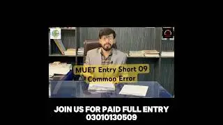 MUET Entry Explaining COMMON ERROR by #sagaralivlogs #muet #entrytest #pastpapers #analysis #tips
