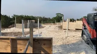 Building a house: Foundation forms and underfloor Plumbing