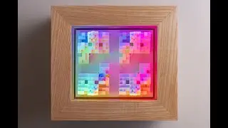 Audio-visual light sculpture to relax you! #geometricart #interactiveart #audiovisualart #lightart