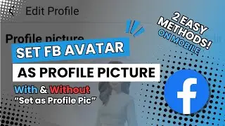 💲 How to Make Facebook Avatar Profile Picture on Mobile | How To