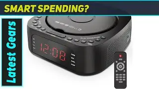 Будильник с CD-плеером &mdash; лучшая Bluetooth- и FM-колонка с двойным будильником и зарядкой через USB