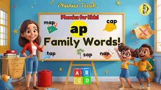 Word Family _ ap With Pictures | 3 Letter words| Fun 3D Phonics for Kids
