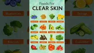 Foods for Clear, Glowing Skin#ClearSkinFoods #GlowFromWithin #HealthySkinDiet #detox #healthyeating