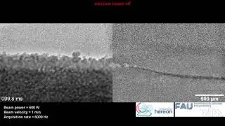 Time-resolved imaging of PBF-EB