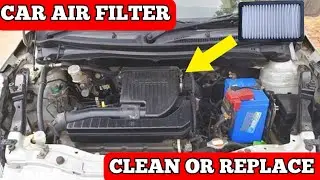 How to Clean Car Air Filter At Home | How to Replace Car Air Filter At Home | Technical Diy Video |