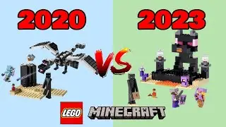 Lego Minecraft End Battle VS Lego Minecraft End Arena! 2020 VS 2023