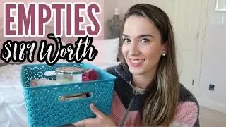 October Beauty Empties || Products I've Used Up + Makeup Declutter