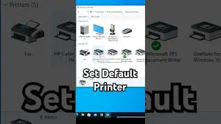 How to Set Default Printer in Windows 10 - Hindi