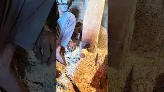 Making a pot from a single piece of wood #trending #viralvideos #shortvideos
