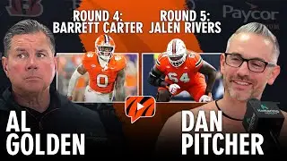 Al Golden on Bengals Round 4 Pick Barrett Carter, Dan Pitcher on Drafting Jalen Rivers in Round 5