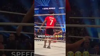 Speed in WWE 🤣😭 .... #royalrumble #wwe #speed #viral #shorts