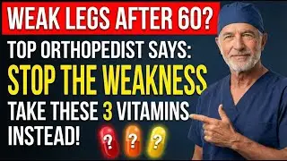 Over 60? 3 Bedtime Vitamins That Help Strengthen Legs | Must Eat daily |senior health tips