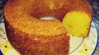 BOLO DE FLOCÃO DE MILHO FOFINHO