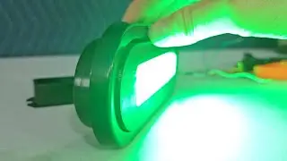 6 inch oval Trailer Light Bracket with Green Feniex Quad Surface Mount by Swatara Warning Lights