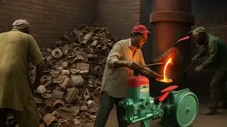 Donkey Pump Manufacturing Process | Scrap to Final Product
