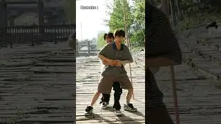 LOL Xinlong kept laughing doing this challenge with Shuyang