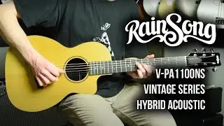 Rainsong V-PA1100NS Vintage Series Hybrid Acoustic Guitar Demo | The Music Gallery