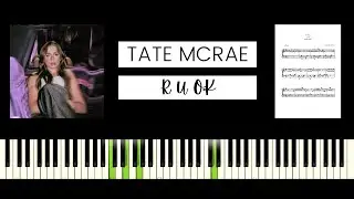 Tate McRae - r u ok (BEST PIANO TUTORIAL & COVER)
