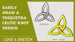 Learn to draw Triquetra celtic knot (Thor hammer) #art #draw #learntodraw #howtodraw #yt