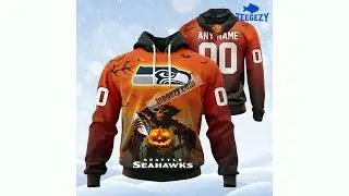Personalized Death Halloween Seattle Seahawks Printing 3D Hoodie Red