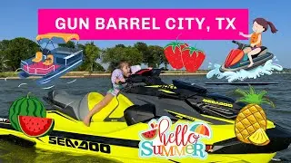 Jet ski and boat ride in Gun Barrel city in Texas!!!!