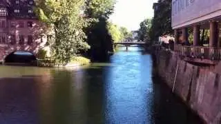 N&uuml;rnberg, Nuremberg, &Nu;&upsilon;&rho;&epsilon;&mu;&beta;&epsilon;&rho;&gamma;&eta;, Pegnitz River