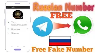 How to get Free Russia +7 Number From Telegram For Whatsapp Account | Fake Whatsapp | Azan Tech