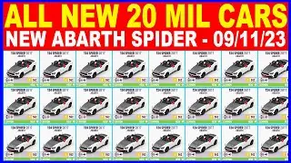 2 Forza Horizon 5 Auction House Sniping TOP 140 Rare Cars Price Update   New Car Abarth 124 Spider