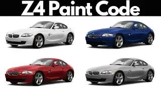 Paint Code Location | BMW Z4 2003-2008