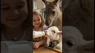 &ldquo;Kangaroo saved the calf&rsquo;s life.💯🦘#trending #animals #imotional #ytshorts