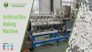 Artificial rice extruder nutritional rice making machine FRK fortified rice machine