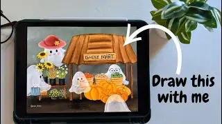 Digital painting process | Procreate tutorial | Drawing Timelapse 