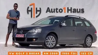 VW Golf 5 /An 2009 /1.9 TDI BLS /Euro 4 /105 CP /Preț: 4790 &euro;