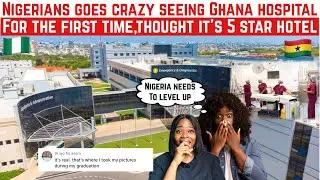 NIGERIANS GOES CRAAZY SEEING GHANA LUXURY HOSPITAL FOR THE FIRST TIME; THOUGHT ITS A 5 STAR HOTEL