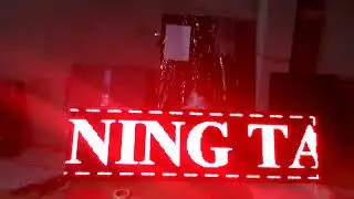 6 BY 1 FEET RED LED DISPLAY BOARD INSTALL BY TECHON TEAM