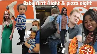 BABY FIRST FLIGHT TO ITALY,  BIRTHDAY PARTY AND DINNER DATE WITH FRIENDS