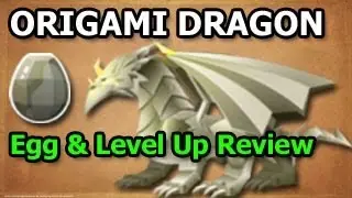 ORIGAMI DRAGON Dragon City Egg and Level Up Fast Review