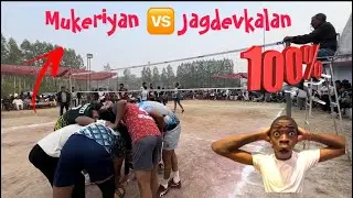 🔥Mukeriyaan 🆚Jagdevkalan /volleyball/volleyballmatch/my vlog/High voltage match