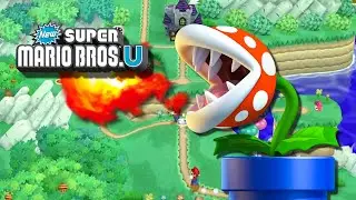 New Super Mario Bros. U - Acorn Plains Piranha Trap - 100% Walkthrough