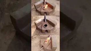 🔥 How to Build a Primitive Smokeless Stove Using Mud & Bricks | Eco-Friendly DIY #shorts #viral