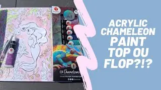 ACRYLIC CHAMELEON PAINT ACTION: TOP OU FLOP?!? #coloring #acrylicpainting #action 