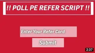 pollpe refer script / pollpe app script / pollpe app hack trick / @pollpescript / @mrewardscript