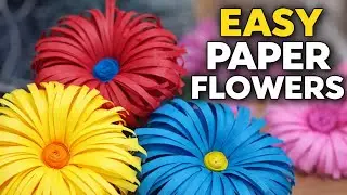 Easy Paper Flower Making Ideas | DIY Crafts #diy #papercraft #craft #viral 
