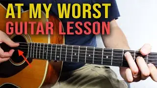 Pink Sweat$ - AT MY WORST - Guitar Lesson EASY How to Play Guitar Tutorial for Beginners