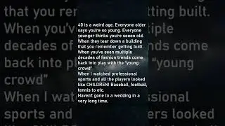 what is a clear sign of you getting older (Reddit Cheating)
