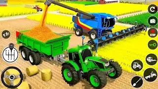 Real Tractor Farming Simulator 2024 - Harvester Tractor Driving - Android Gameplay part -32